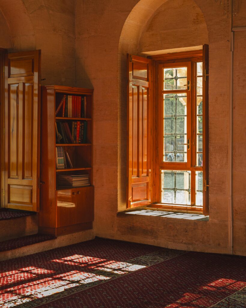 sunlight via large window
