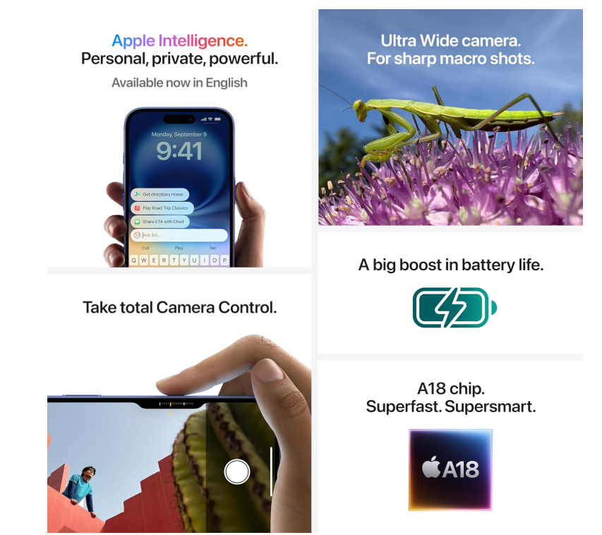 iphone 16 features